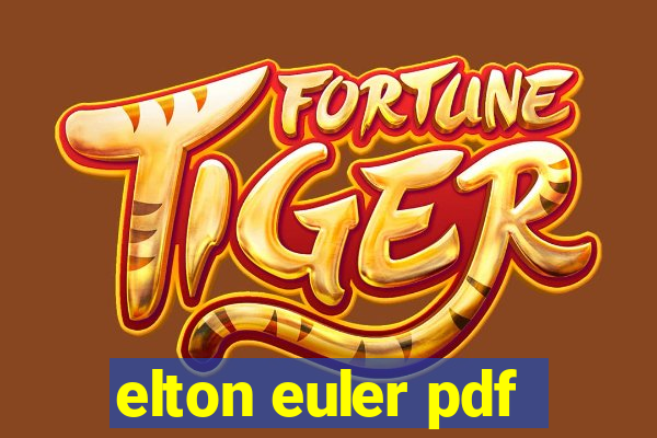 elton euler pdf